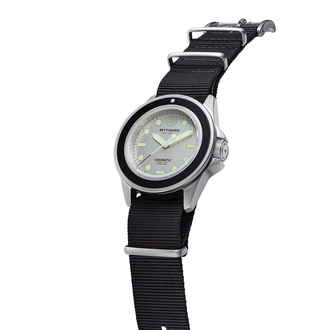 BETTINARDI x UNIMATIC SILVER FLYMILL U1 CLASSIC WATCH