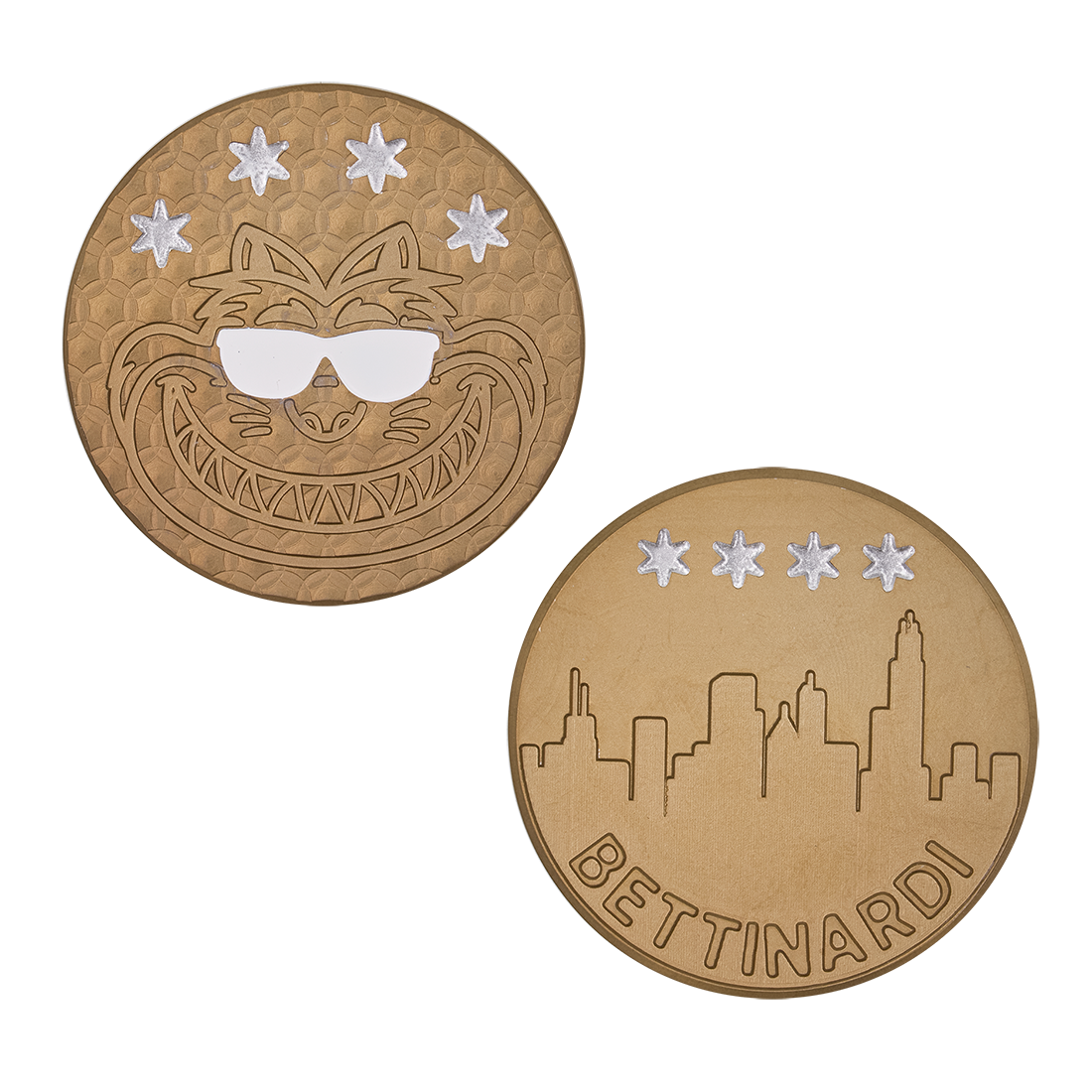 Ball Marker LTD. SUNGLASS FAT CAT GOLD FLAME WHITE