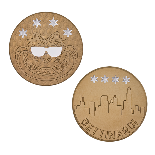 Ball Marker LTD. SUNGLASS FAT CAT GOLD FLAME WHITE