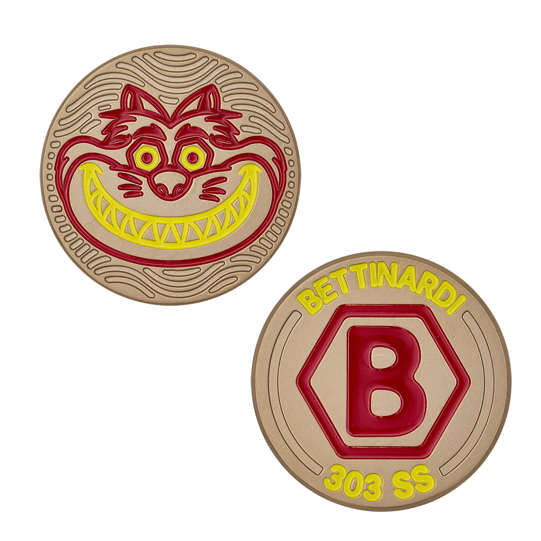 Ball Marker LTD. FAT CAT GOLD FLAME RED