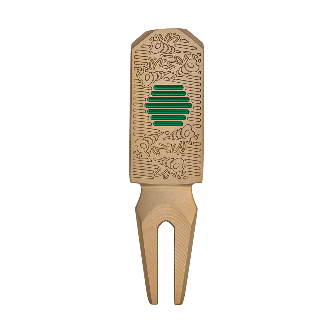 DIVOT TOOL STINGER GOLD FLAME GREEN