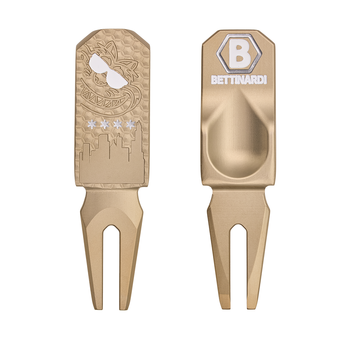 DIVOT TOOL SUNGLASS FAT CAT GOLD FLAME WHITE