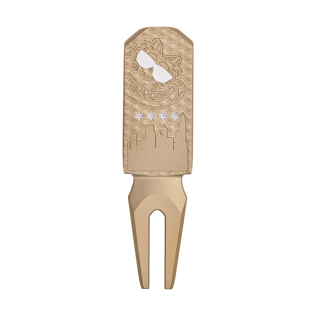 DIVOT TOOL SUNGLASS FAT CAT GOLD FLAME WHITE