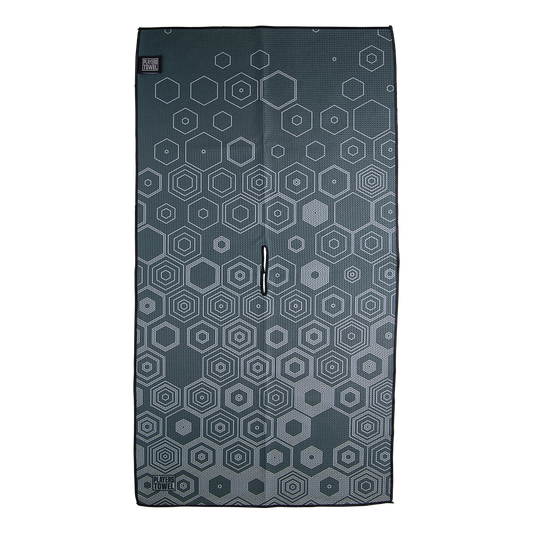 PLAYERS TOWEL SAGE GRAY BUBBLE HEX