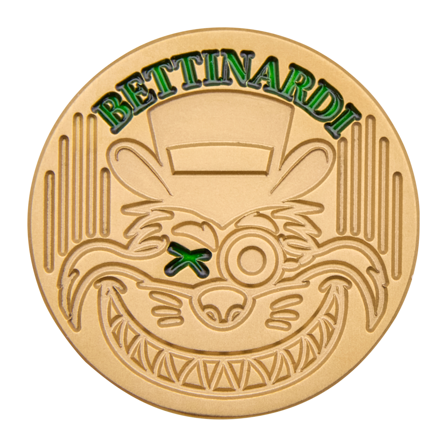 Gangster コレクション Ball Marker Gangster Cat Brass