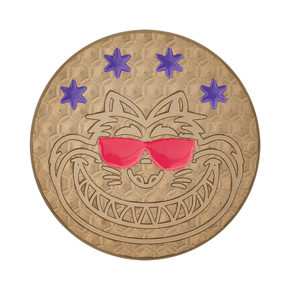 Ball Marker LTD. SUNGLASS FAT CAT GOLD FLAME PINK