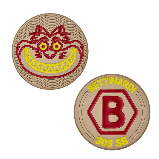 Ball Marker LTD. FAT CAT GOLD FLAME RED