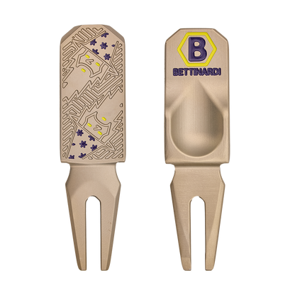 DIVOT TOOL WIZARD GOLD FLAME PURPLE