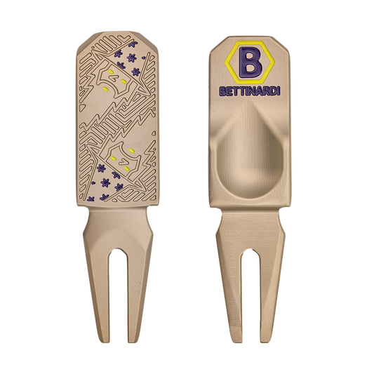 DIVOT TOOL WIZARD GOLD FLAME PURPLE