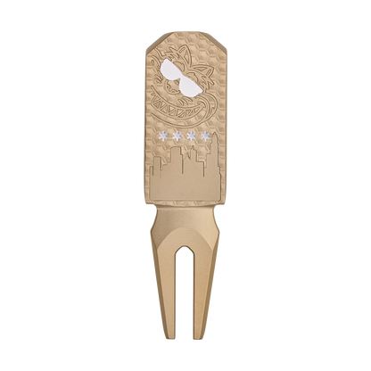 DIVOT TOOL SUNGLASS FAT CAT GOLD FLAME WHITE