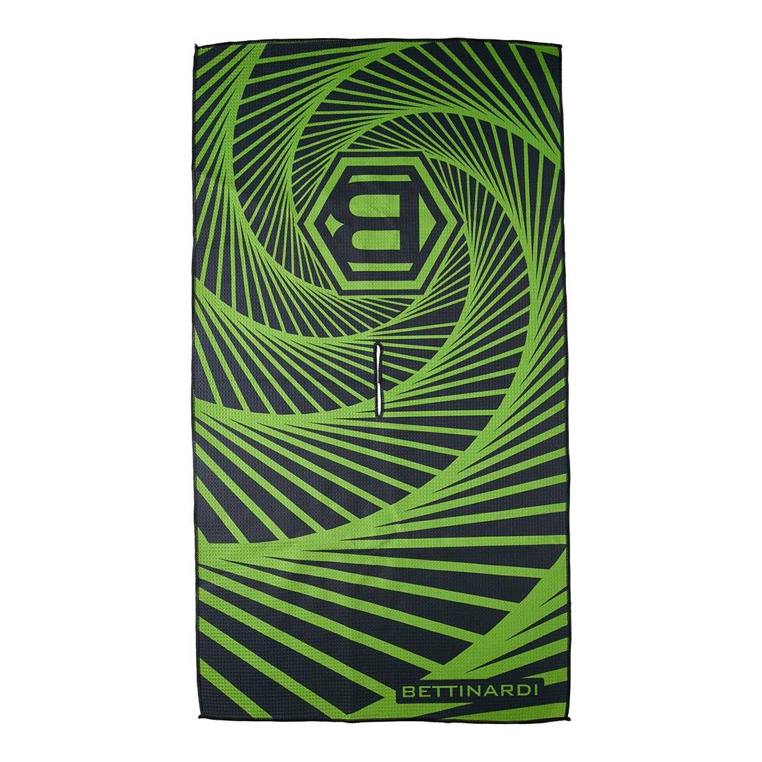 PLAYERS TOWEL LIME GREEN SPIRAL HEX B