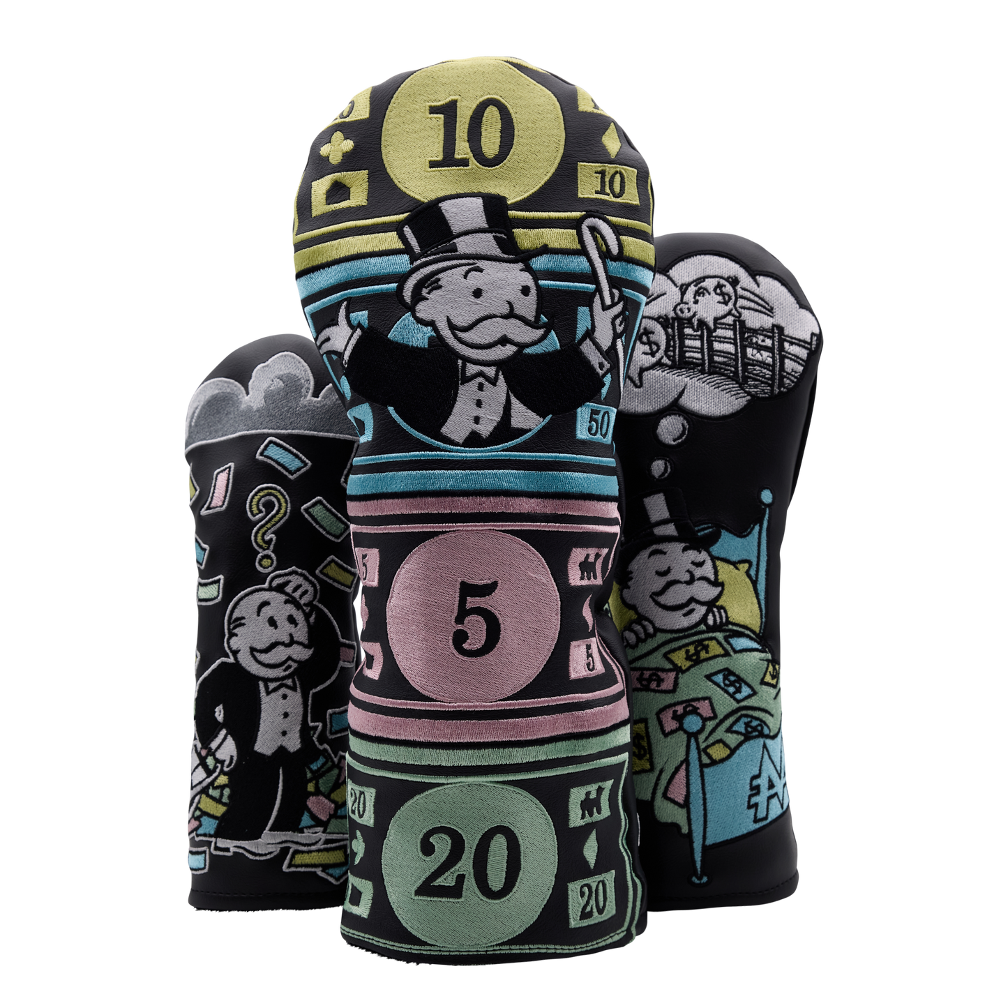 Monopoly-Q1 Mr. Monopoly Money Wood Set