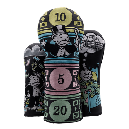 Monopoly-Q1 Mr. Monopoly Money Wood Set