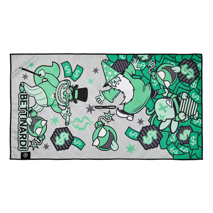 BETTINARDI HIVE TOWEL Multi Icon Cash Mountain グリーン
