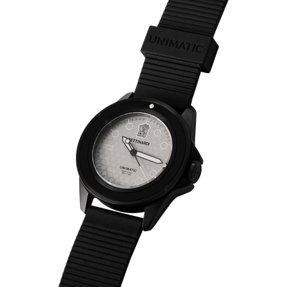 Bettinardi x Unimatic Silver Lucky Cat U1 Classic Watch