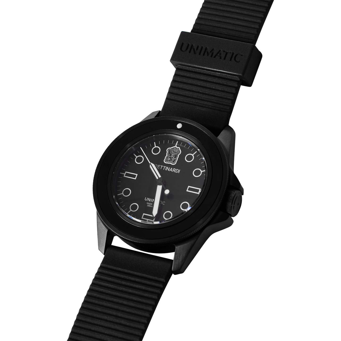 Bettinardi x Unimatic Black Lucky Cat U1 Classic Watch